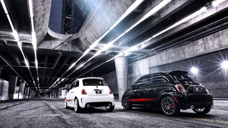 Suspensão revisada equipa o Abarth | <a href="https://beta-develop.quatrorodas.abril.com.br/reportagens/salao/fiat-500-abarth-646523.shtml" rel="migration">Leia mais</a>