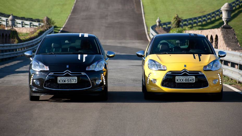 Preto ou amarelo? Além destas cores, o cliente poderá optar por outras seis opções de tonalidades | <a href="https://beta-develop.quatrorodas.abril.com.br/carros/lancamentos/citroen-ds3-685732.shtml" rel="migration">Leia mais</a>