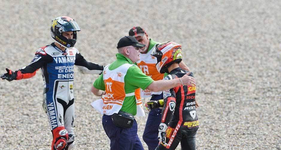 Lorenzo se irrita com Bautista Lorenzo se irrita com Bautista