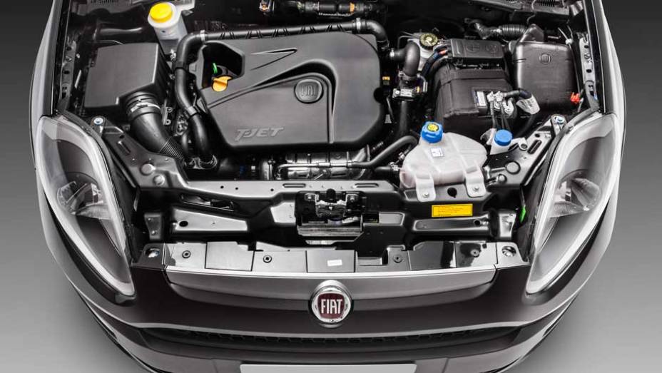 O motor turbinado continua entregando 152 cv apenas com gasolina | <a href="https://beta-develop.quatrorodas.abril.com.br/carros/lancamentos/fiat-punto-2013-693625.shtml" target="_blank" rel="migration">Leia mais</a>