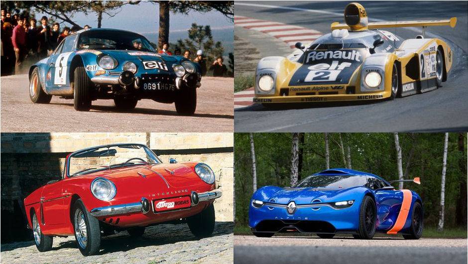 Modelos históricos da Alpine