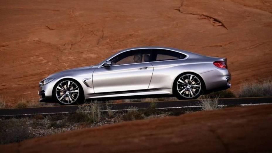 J&aacute; as rodas de liga-leve de 20 polegadas propiciam ar esportivo ao coupe | <a href="https://beta-develop.quatrorodas.abril.com.br/saloes/detroit/2013/bmw-serie-4-coupe-concept-730364.shtml" rel="migration">Leia mais</a>