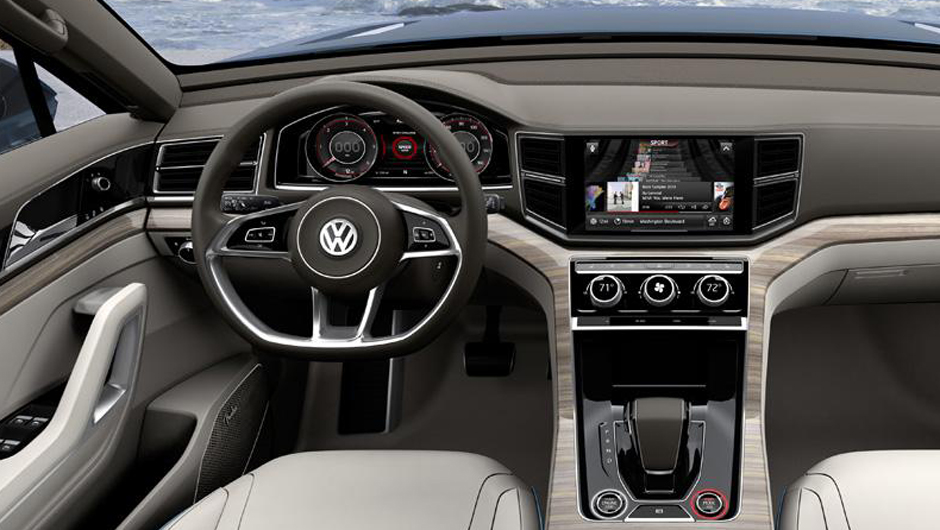 Em termos de mercado, a vers&atilde;o de produ&ccedil;&atilde;o ficar&aacute; situada entre Tiguan e Touareg | <a href="https://beta-develop.quatrorodas.abril.com.br/saloes/detroit/2013/vw-crossblue-concept-730934.shtml" rel="migration">Leia mais</a>