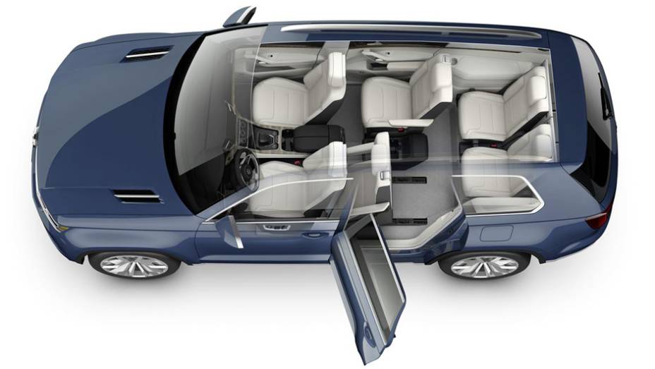Apesar de n&atilde;o determinar uma data para o lan&ccedil;amento de uma vers&atilde;o de produ&ccedil;&atilde;o do CrossBlue, a VW informou que o crossover ser&aacute; desenvolvido com foco nos mercados da Am&eacute;rica do Norte | <a href="https://beta-develop.quatrorodas.abril.com.br/saloes/detroit/2013/vw-crossbl" rel="migration"></a>