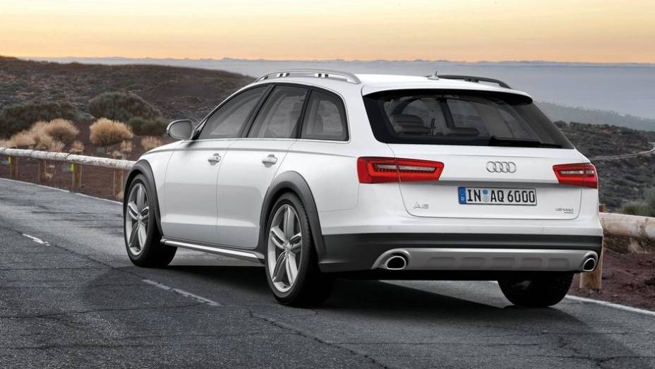 Trata-se uma variante do A6 Avant com caracter&iacute;sticas pr&oacute;prias de um carro aventureiro, como suporte no teto e revestimento em a&ccedil;o inoxid&aacute;vel das bordas inferiores dos para-choques dianteiro e traseiro | <a href="%20https://beta-develop.quatrorodas.abril.com.br/noticias/" rel="migration"></a>