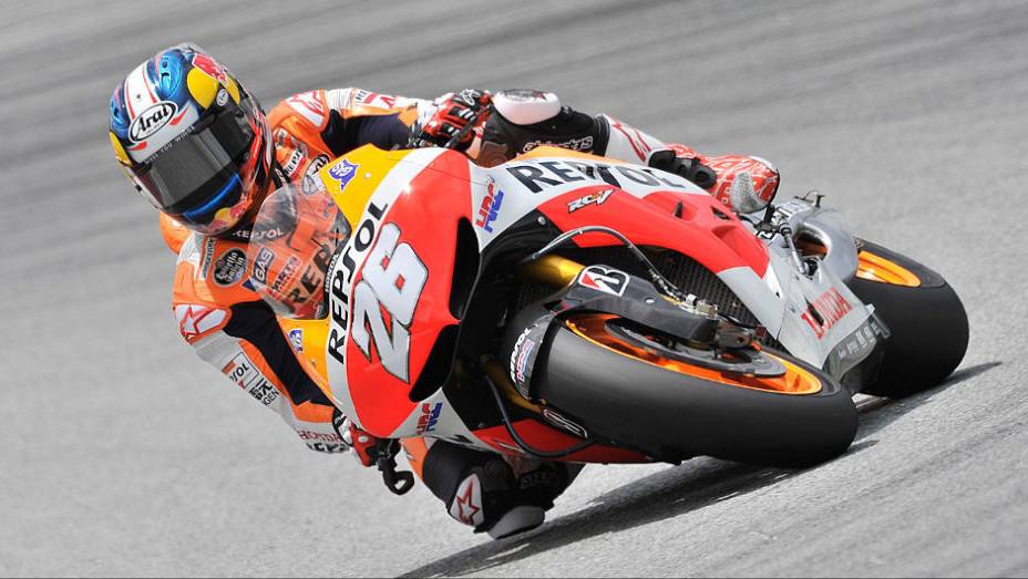 Dani Pedrosa &eacute; novamente o mais r&aacute;pido nos testes em Sepang. <a href="https://beta-develop.quatrorodas.abril.com.br/moto/noticias/motogp-pedrosa-mais-rapido-sepang-734603.shtml" rel="migration">Leia mais</a>