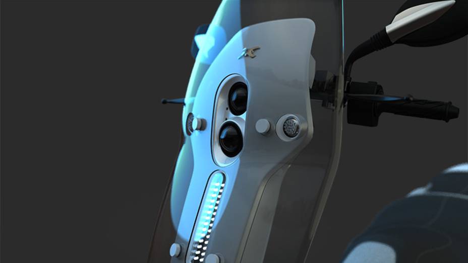O scooter el&eacute;trico XO2 Urban Transformer est&aacute; equipado com luzes de LED | <a href="https://beta-develop.quatrorodas.abril.com.br/moto/noticias/xo2-urban-transformer-scooter-eletrico-dobravel-735425.shtml" rel="migration">Leia mais</a>