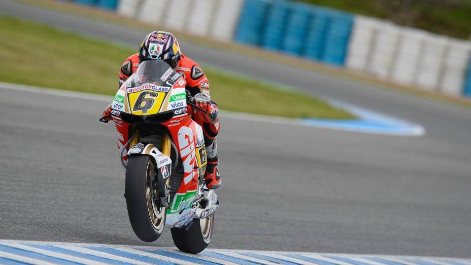 O piloto alemão Stefan Bradl (LCR Honda MotoGP) foi o terceiro em Jerez nesta segunda (25) | <a href="%20https://beta-develop.quatrorodas.abril.com.br/moto/noticias/motogp-yamaha-lidera-testes-jerez-737049.shtml" rel="migration">Leia mais</a>