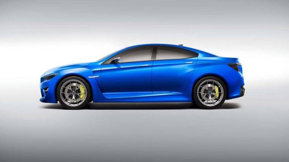 Com design que se assemelha a um coupé de quatro portas, o conceito tem linhas bastante agressivas | <a href="%20https://beta-develop.quatrorodas.abril.com.br/saloes/new-york/2013//subaru-wrx-concept-737153.shtml" rel="migration">Leia mais</a>