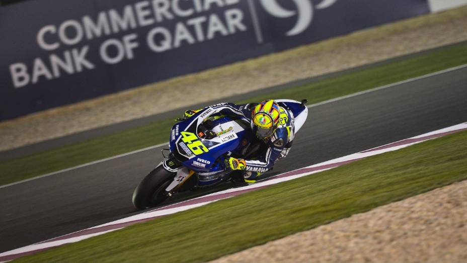 Valentino Rossi (Yamaha Factory Racing) ficou com o sétimo lugar | <a href="https://beta-develop.quatrorodas.abril.com.br/moto/noticias/motogp-lorenzo-garante-pole-catar-738025.shtml" rel="migration">Leia mais</a>