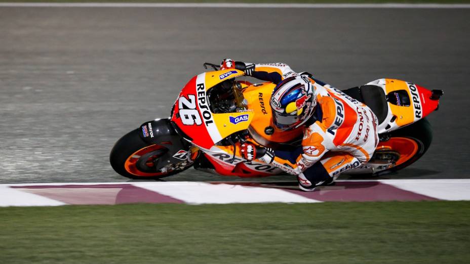 Dani Pedrosa (Repsol Honda Team) foi o quarto no Catar | <a href="https://beta-develop.quatrorodas.abril.com.br/moto/noticias/motogp-jorge-lorenzo-vence-corrida-catar-738020.shtml" rel="migration">Leia mais</a>