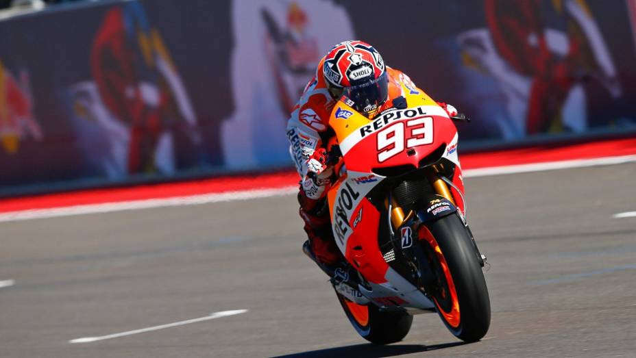 Marc Márquez (Repsol Honda Team) conquistou sua primeira pole em Austin | <a href="https://beta-develop.quatrorodas.abril.com.br/moto/noticias/marquez-faz-1a-pole-carreira-austin-739216.shtml" rel="migration">Leia mais</a>