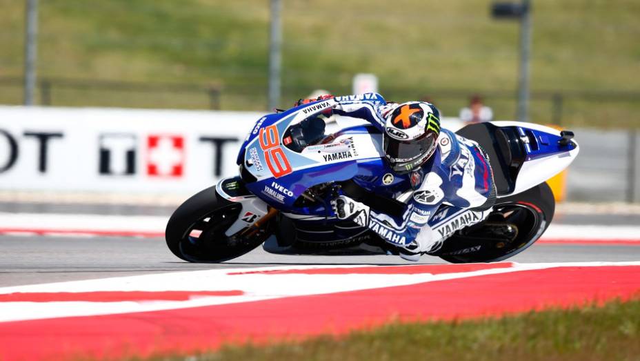 Jorge Lorenzo (Yamaha Factory Racing) foi o terceiro em Austin | <a href="https://beta-develop.quatrorodas.abril.com.br/moto/noticias/motogp-marc-marquez-vence-gp-americas-739261.shtml" rel="migration">Leia mais</a>