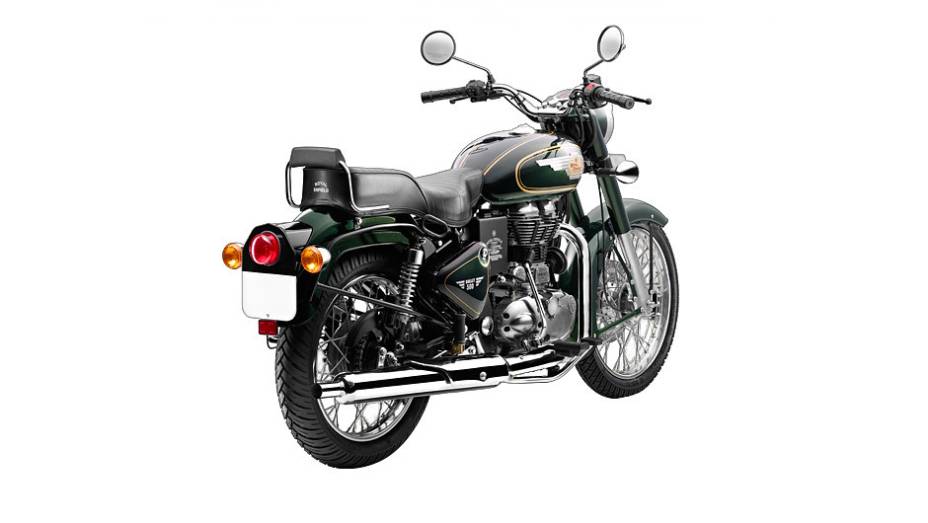 A Royal Enfield Bullet 500 2013 inclui novos logotipos da marca | <a href="https://beta-develop.quatrorodas.abril.com.br/moto/noticias/royal-enfield-lanca-bullet-500-2013-739487.shtml" rel="migration">Leia mais</a>