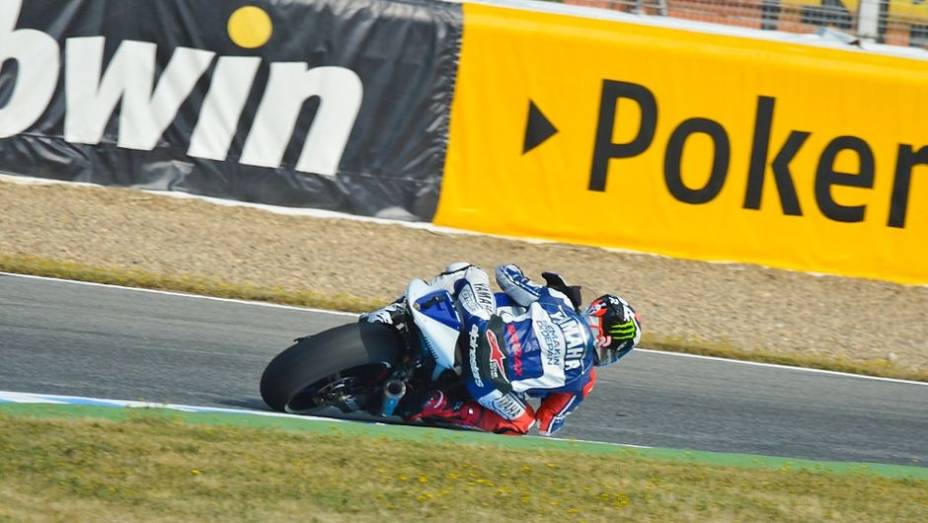 Jorge Lorenzo foi o mais rápido desta sexta-feira nos treinos livres da MotoGP em Jerez | <a href="https://beta-develop.quatrorodas.abril.com.br/moto/noticias/motogp-lorenzo-lidera-treinos-jerez-740399.shtml" rel="migration">Leia mais</a>