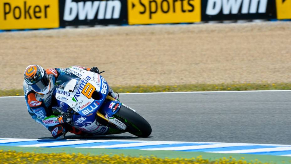 O espanhol Hector Barbera fecha a lista dos dez primeiros nos treinos classificatórios do GP de Jerez da MotoGP | <a href="%20https://beta-develop.quatrorodas.abril.com.br/moto/noticias/motogp-lorenzo-garante-pole-jerez-740522.shtml" rel="migration">Leia mais</a>