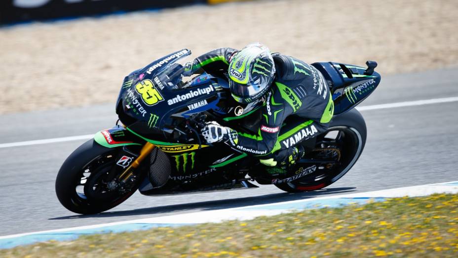 Cal Crutchlow ficou com o quinto lugar no GP da Espanha | <a href="https://beta-develop.quatrorodas.abril.com.br/moto/noticias/motogp-dani-pedrosa-vence-espanha-740546.shtml" rel="migration">Leia mais</a>