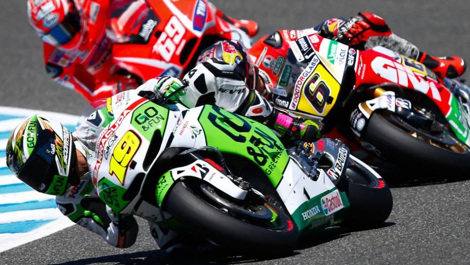 Alvaro Bautista ficou com o sexto lugar na corrida deste domingo (5) | <a href="https://beta-develop.quatrorodas.abril.com.br/moto/noticias/motogp-dani-pedrosa-vence-espanha-740546.shtml" rel="migration">Leia mais</a>