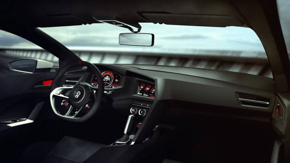 Outra alteração em relação ao Golf GTI habitual é a presença do sistema de tração integral, e não tração dianteira | <a href="%20https://beta-develop.quatrorodas.abril.com.br/noticias/fabricantes/vw-prepara-golf-design-vision-gti-concept-740746.shtml" rel="migration">Leia mais</a>