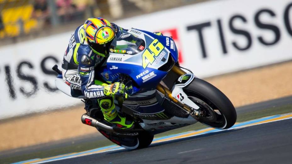 A Yamaha veio na sequência, com Valentino Rossi em terceiro... | <a href="https://beta-develop.quatrorodas.abril.com.br/moto/noticias/motogp-pedrosa-lidera-treinos-le-mans-741656.shtml" rel="migration">Leia mais</a>