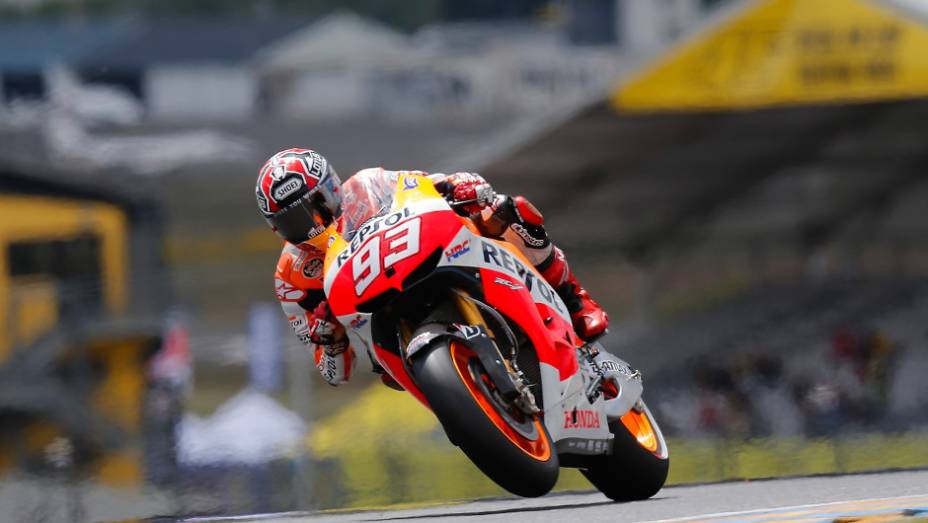 Marc Márquez (Repsol Honda Team) conquista pole em Le Mans, a segunda do ano | <a href="https://beta-develop.quatrorodas.abril.com.br/moto/noticias/motogp-marquez-conquista-pole-le-mans-741738.shtml" rel="migration">Leia mais</a>