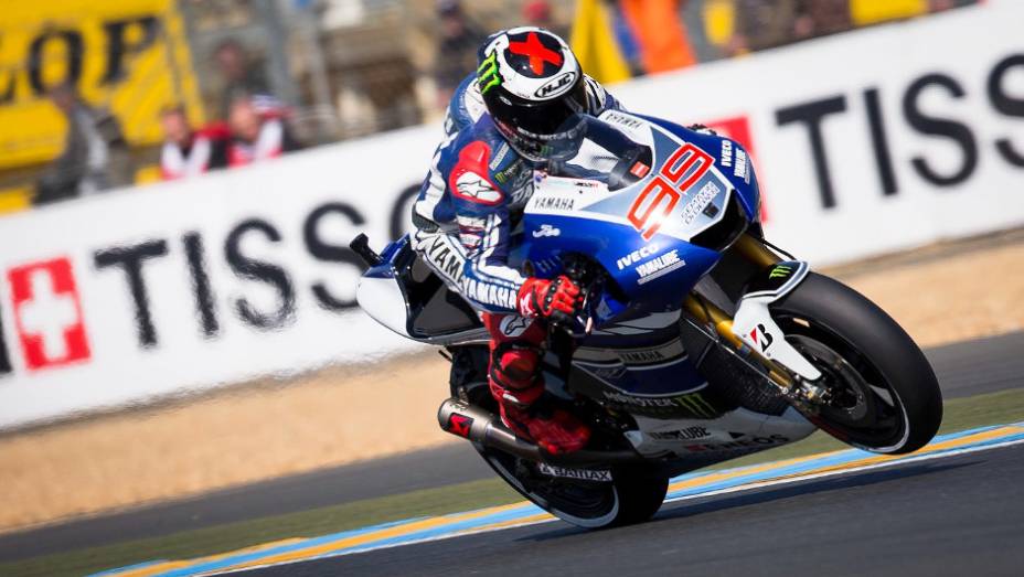 Jorge Lorenzo (Yamaha Factory Racing) ficou em segundo | <a href="https://beta-develop.quatrorodas.abril.com.br/moto/noticias/motogp-marquez-conquista-pole-le-mans-741738.shtml" rel="migration">Leia mais</a>