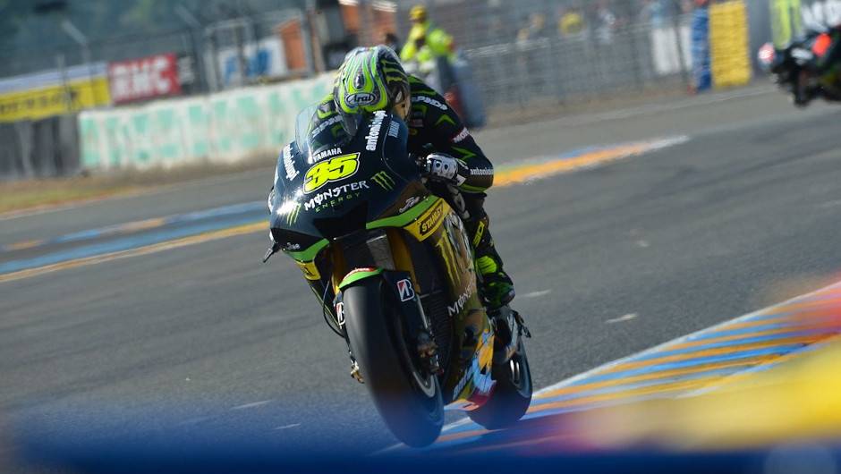 Cal Crutchlow (Monster Yamaha Tech 3) ficou com o quarto tempo | <a href="https://beta-develop.quatrorodas.abril.com.br/moto/noticias/motogp-marquez-conquista-pole-le-mans-741738.shtml" rel="migration">Leia mais</a> Cal Crutchlow (Monster Yamaha Tech 3) ficou com o quarto tempo | <a href="https://beta-develop.quatrorodas.abril.com.br/moto/noticias/motogp-marquez-conquista-pole-le-mans-741738.shtml" rel="migration">Leia mais</a>