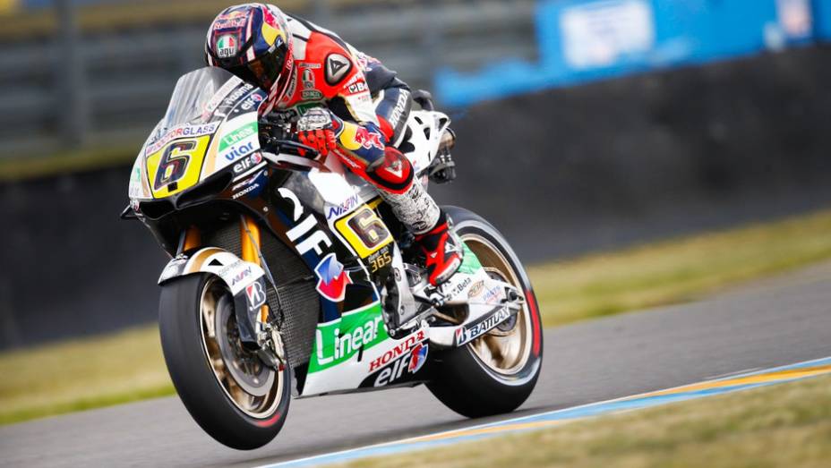 O alemão Stefan Bradl (LCR Honda MotoGP) garantiu o quinto lugar | <a href="https://beta-develop.quatrorodas.abril.com.br/moto/noticias/motogp-marquez-conquista-pole-le-mans-741738.shtml" rel="migration">Leia mais</a>