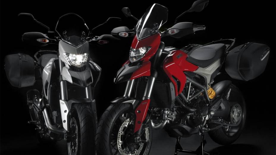 Motocicleta também é dedicada para o uso diário | <a href="https://beta-develop.quatrorodas.abril.com.br/moto/noticias/ducati-revela-hyperstrada-2013-742105.shtml" rel="migration">Leia mais</a>