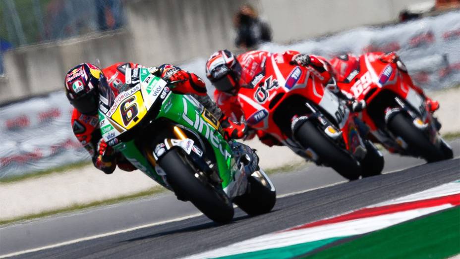 Stefan Bradl chegou na quarta posição em Mugello | <a href="https://beta-develop.quatrorodas.abril.com.br/moto/noticias/motogp-lorenzo-vence-prova-mugello-742903.shtml" rel="migration">Leia mais</a>