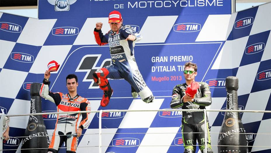 Jorge Lorenzo diminuiu a vantagem do l&iacute;der do campeonato, Dani Pedrosa | <a href="https://beta-develop.quatrorodas.abril.com.br/moto/noticias/motogp-lorenzo-vence-prova-mugello-742903.shtml" rel="migration">Leia mais</a>