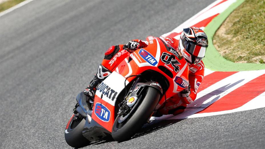 Andrea Dovizioso (Ducati Team) foi o s&eacute;timo | <a href="https://beta-develop.quatrorodas.abril.com.br/moto/noticias/motogp-lorenzo-domina-gp-catalunha-744220.shtml" rel="migration">Leia mais</a>
