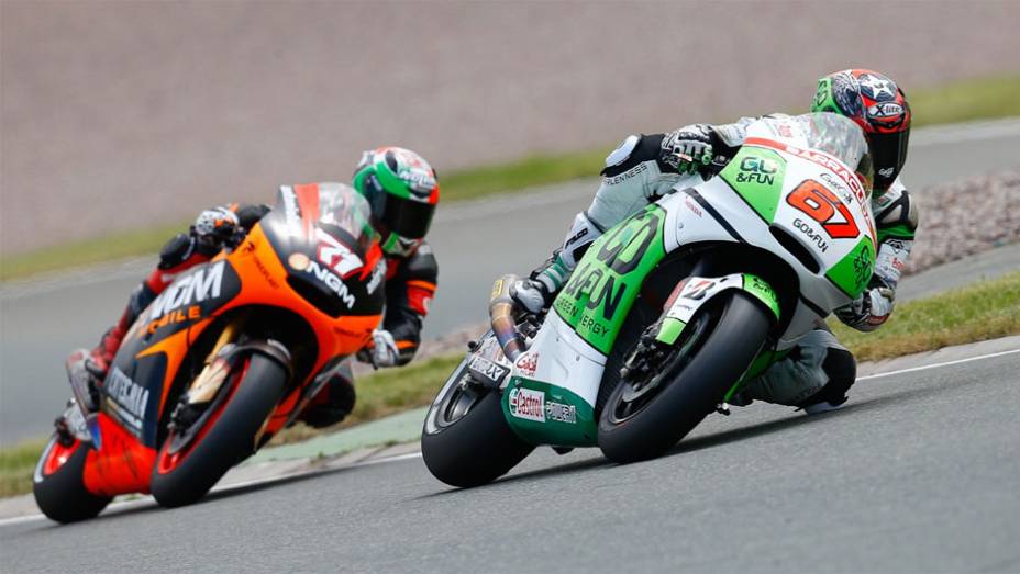 Claudio Corti (71 - Kawasaki) ficou com a décima colocação nos treinos deste sábado | <a href="https://beta-develop.quatrorodas.abril.com.br/moto/noticias/motogp-marquez-conquista-pole-alemanha-746854.shtml" rel="migration">Leia mais</a>