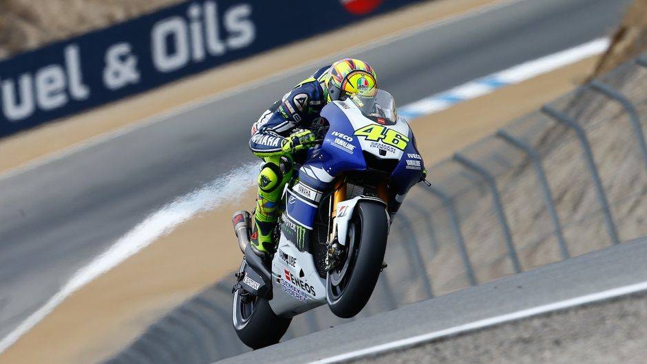 Valentino Rossi (Yamaha Factory Racing) terminou na quarta posi&ccedil;&atilde;o | <a href="https://beta-develop.quatrorodas.abril.com.br/moto/noticias/motogp-marquez-lidera-laguna-seca-747560.shtml" rel="migration">Leia mais</a>
