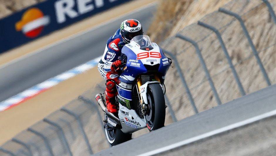Em recupera&ccedil;&atilde;o, Jorge Lorenzo (Yamaha Factory Racing) foi o sexto | <a href="https://beta-develop.quatrorodas.abril.com.br/moto/noticias/motogp-marquez-lidera-laguna-seca-747560.shtml" rel="migration">Leia mais</a>