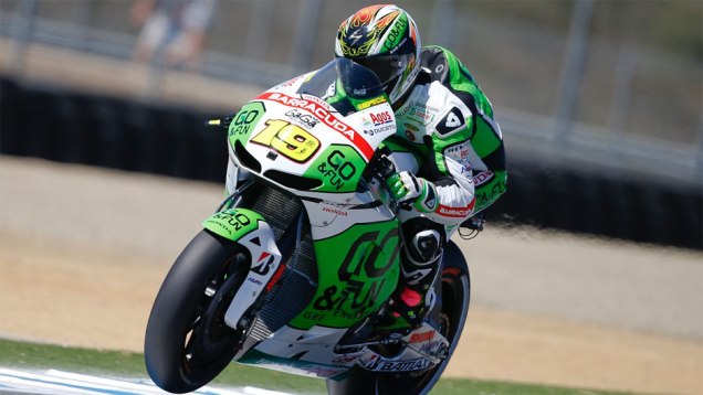 &Aacute;lvaro Bautista (GO&FUN Honda Gresini) foi o terceiro mais r&aacute;pido | <a href="https://beta-develop.quatrorodas.abril.com.br/moto/noticias/motogp-bradl-surpreende-pole-eua-747594.shtml" rel="migration">Leia mais</a>