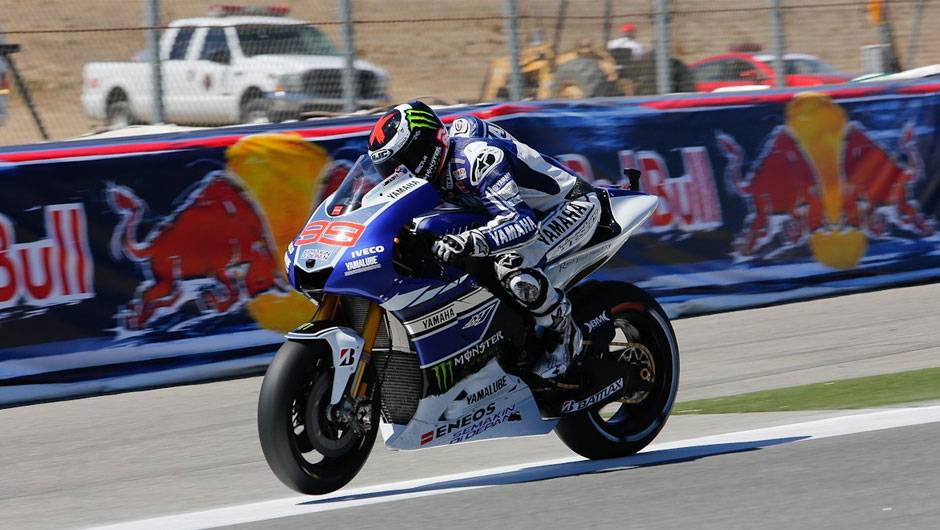 Se recuperando de les&atilde;o, Jorge Lorenzo (Yamaha Factory Racing) ficou em sexto neste s&aacute;bado | <a href="%20https://beta-develop.quatrorodas.abril.com.br/moto/noticias/motogp-bradl-surpreende-pole-eua-747594.shtml" rel="migration">Leia mais</a>