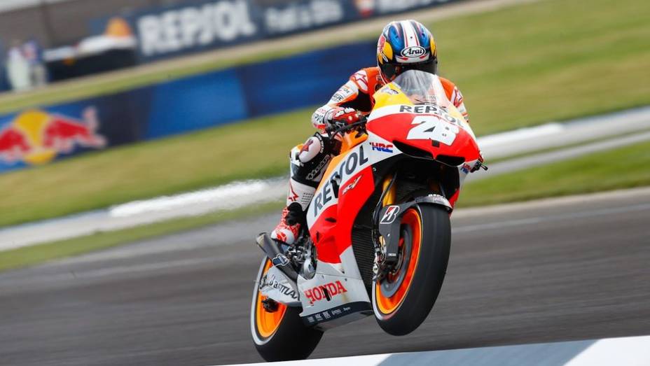 Dani Pedrosa (Repsol Honda Team) foi o segundo | <a href="https://beta-develop.quatrorodas.abril.com.br/moto/noticias/motogp-marquez-lidera-1-2-honda-sexta-feira-750256.shtml" rel="migration">Leia mais</a>