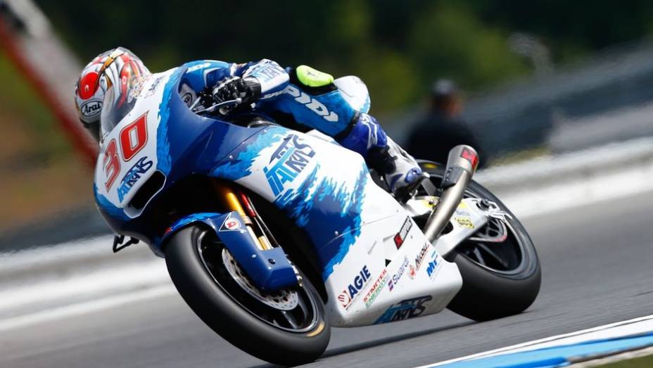 Na Moto2, Takaaki Nakagami (Italtrans Racing Team) &eacute; o pole | <a href="https://beta-develop.quatrorodas.abril.com.br/moto/noticias/motogp-crutchlow-pole-brno-751184.shtml" rel="migration">Leia mais</a>