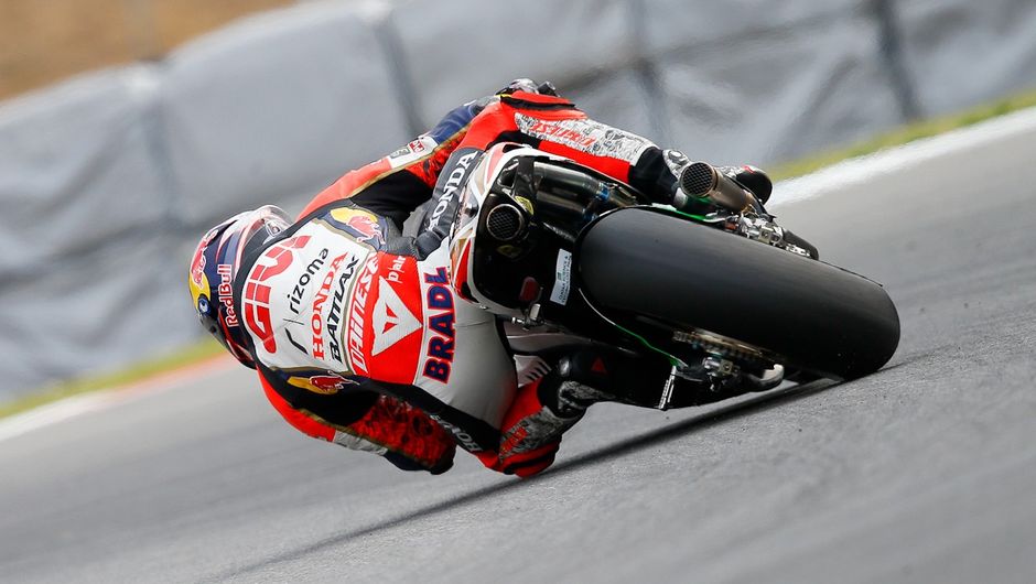 Stefan Bradl finalizou a corrida em sexto | <a href="https://beta-develop.quatrorodas.abril.com.br/moto/noticias/motogp-marquez-vence-mais-751228.shtml" rel="migration">Leia mais</a>