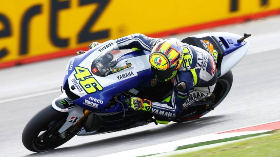 Valentino Rossi (Yamaha Factory Racing) ficou em quinto | <a href="https://beta-develop.quatrorodas.abril.com.br/moto/noticias/motogp-lorenzo-lidera-sexta-feira-751904.shtml" rel="migration">Leia mais</a>