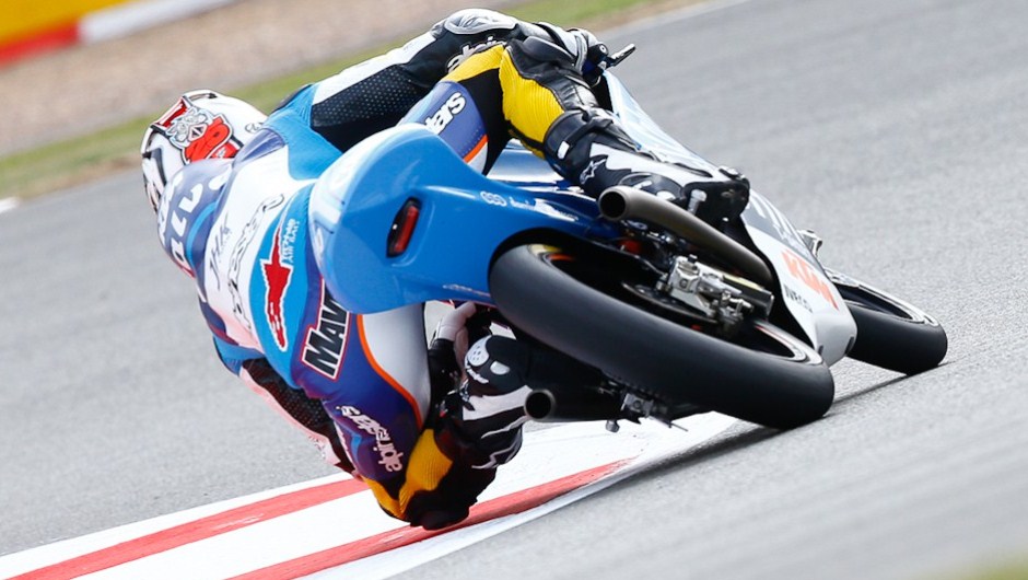Por fim, Maverick Vi&ntilde;ales (Team Calvo) liderou o pelot&atilde;o da Moto3 | <a href="https://beta-develop.quatrorodas.abril.com.br/moto/noticias/motogp-lorenzo-lidera-sexta-feira-751904.shtml" rel="migration">Leia mais</a>