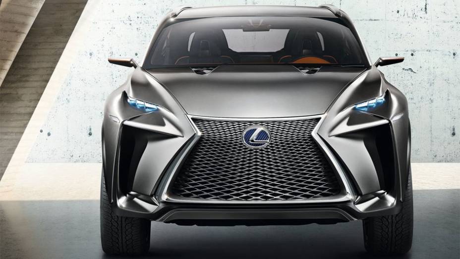 A adaptação mais recente da linguagem de design "L-finesse" da Lexus pode ser considerada a mais agressiva já mostrada | <a href="%20https://beta-develop.quatrorodas.abril.com.br/saloes/frankfurt/2013/lexus-lf-nx-752303.shtml" rel="migration">Leia mais</a>