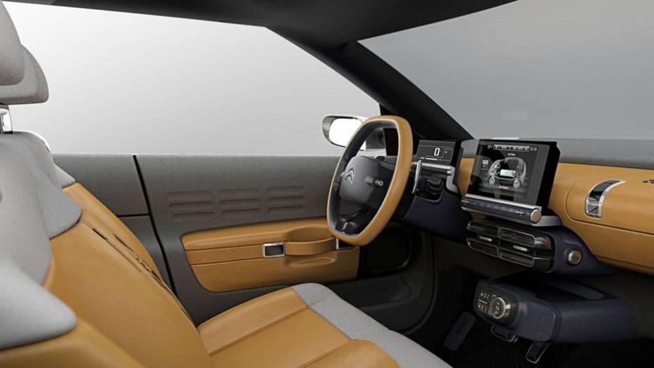 ...revestimento interno em couro com detalhes met&aacute;licos e sistema multim&iacute;dia - que sugere a presen&ccedil;a de motoriza&ccedil;&atilde;o h&iacute;brida ou el&eacute;trica | <a href="https://beta-develop.quatrorodas.abril.com.br/saloes/frankfurt/2013/citroen-cactus-concept-752359.shtml" rel="migration">Leia mais</a>