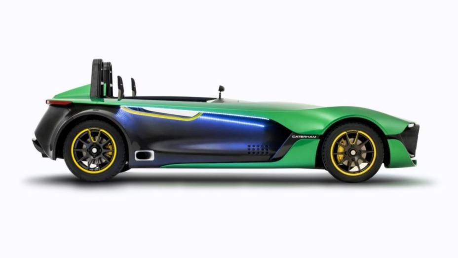 O modelo é equipado com um bloco derivado do Ford Duratec naturalmente aspirado, que entrega 237 cavalos de potência | <a href="https://beta-develop.quatrorodas.abril.com.br/noticias/fabricantes/caterham-apresenta-aeroseven-concept-754703.shtml" rel="migration">Leia mais</a>