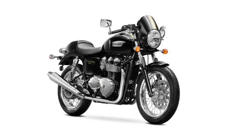 Triumph lança Thruxton 900 durante o Salão Duas Rodas 2013 | <a href="https://beta-develop.quatrorodas.abril.com.br/moto/noticias/triumph-revela-lancamentos-salao-duas-rodas-756393.shtml" rel="migration">Leia mais</a>