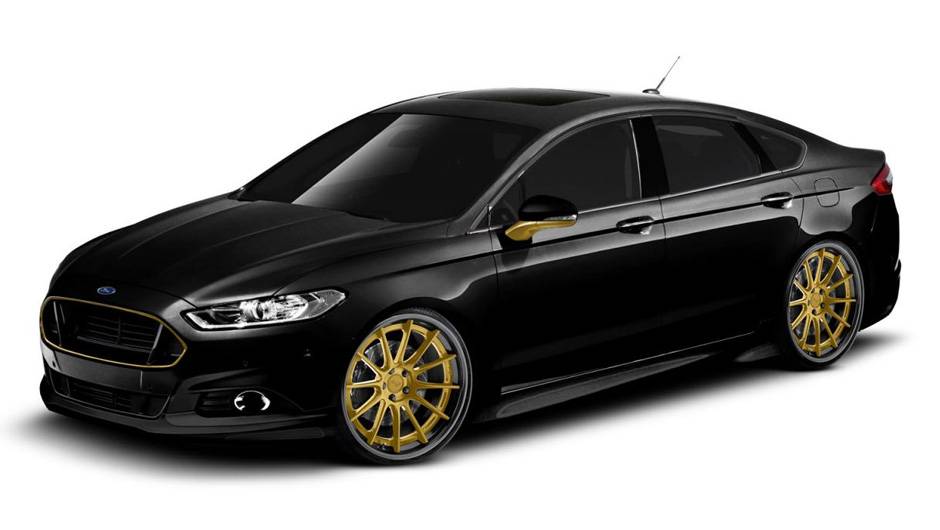 Ford Fusion DSO Ewyewear | <a href="https://beta-develop.quatrorodas.abril.com.br/noticias/fabricantes/ford-mostrara-fusion-400-cavalos-sema-show-757813.shtml" rel="migration">Leia mais</a>