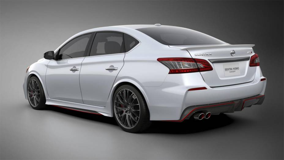 Modelo ganha evolução no desempenho e entrega 243 cavalos de potência | <a href="https://beta-develop.quatrorodas.abril.com.br/noticias/saloes/los-angeles-2013/nissan-sentra-nismo-mostrado-los-angeles-760822.shtml" rel="migration">Leia mais</a>