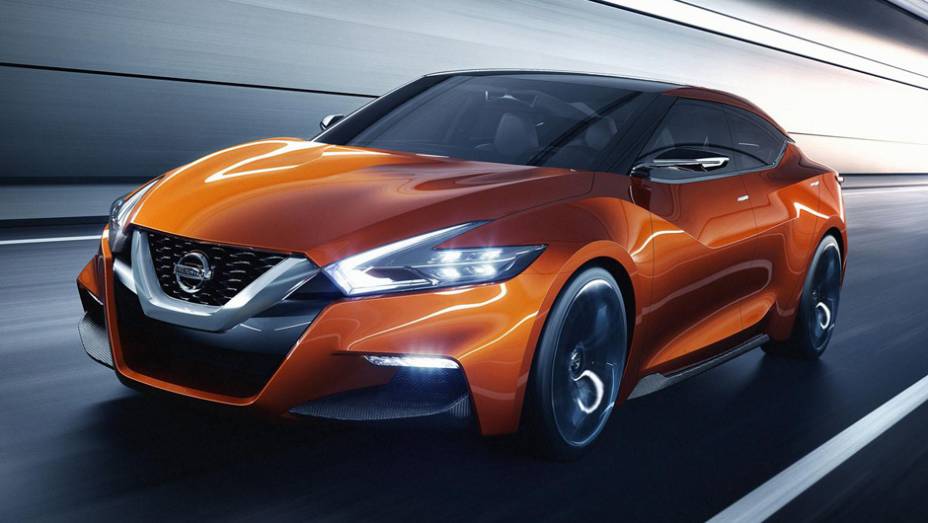 Depois de soltar alguns teasers, a Nissan finalmente mostrou o Sports Sedan concept | <a href="https://beta-develop.quatrorodas.abril.com.br/noticias/saloes/detroit-2014/nissan-revela-sports-sedan-concept-770399.shtml" rel="migration">Leia mais</a>