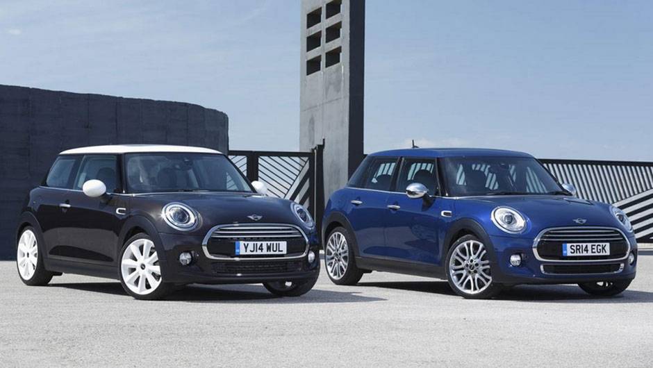 Embora seja consideravelmente maior por dentro, do lado de fora a diferen&ccedil;a n&atilde;o &eacute; grande | <a href="https://beta-develop.quatrorodas.abril.com.br/noticias/fabricantes/mini-revela-seu-primeiro-hatch-cinco-portas-785094.shtml" rel="migration">Leia mais</a>